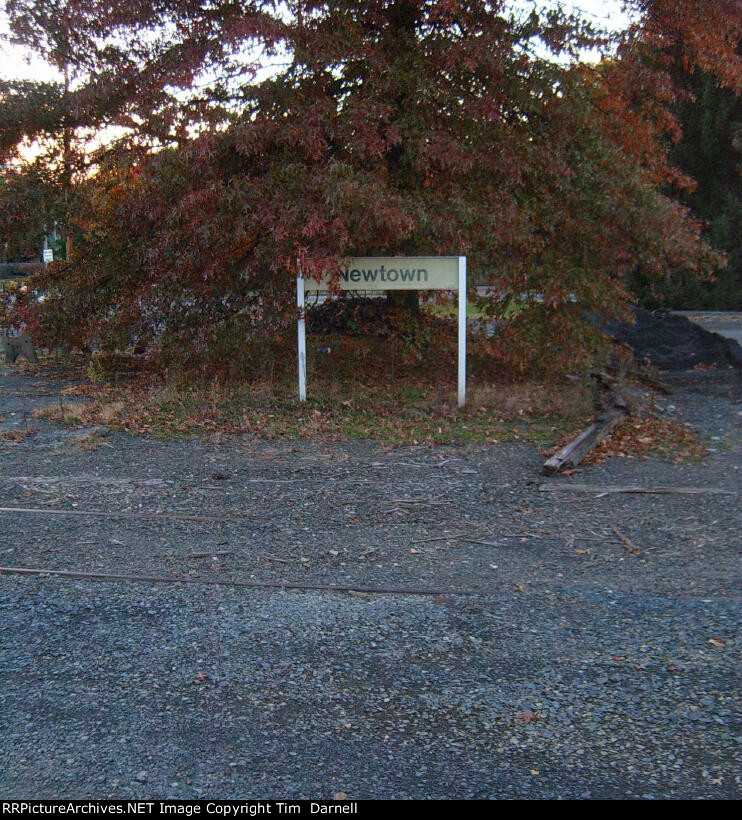 Newtown station sign